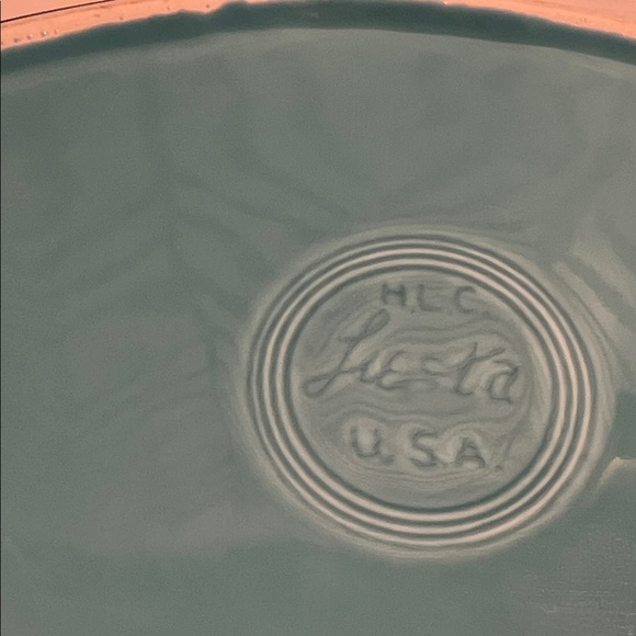 Fiestaware Turquoise Oval Serving Platter - Picture 5 of 6